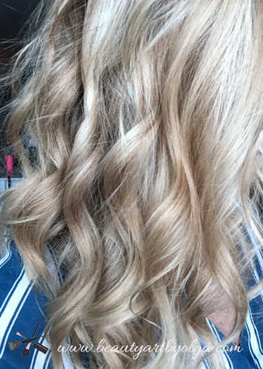 Blonde Balayage and Beach Waves