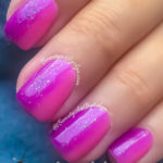 Hot Pink and Purple Gradient Ombre Summer Nails