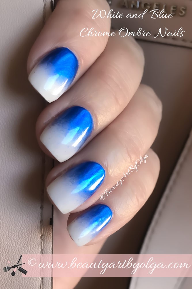 My Dainty Nails: Blue Gradient/Ombre Nails