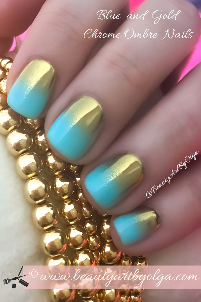 Galaxy Blue Holographic Nail Chrome – World of Glitter